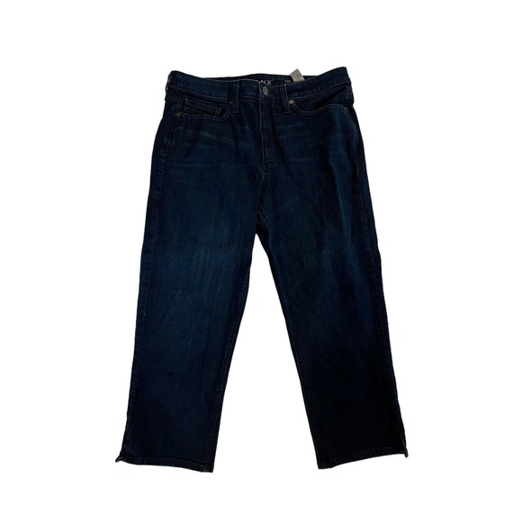 SPANX Womens Jeans The SLIM-X CASUAL CAPRI Dark Wash Stretch Size 28 - Picture 1 of 6